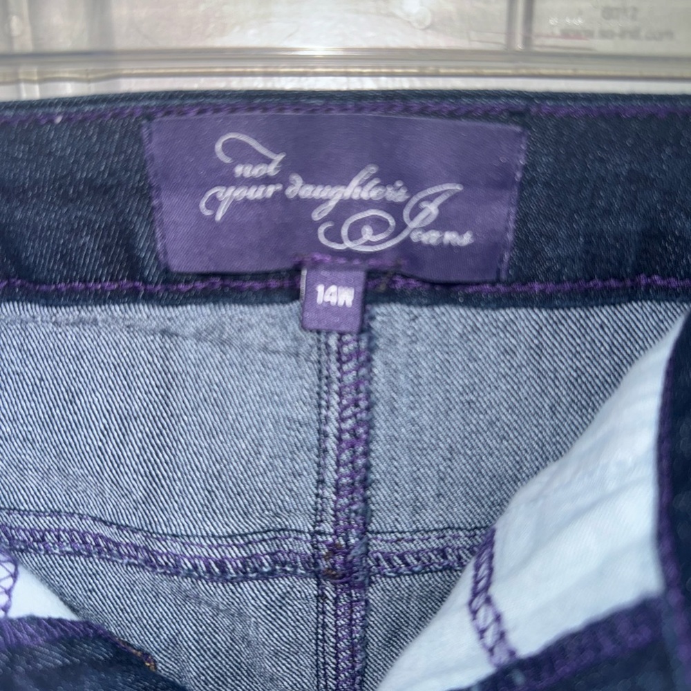 Denim Stretchy Pencil Skirt by Not Your Daughter’s Jeans - Size 14W - Picture 4 of 4